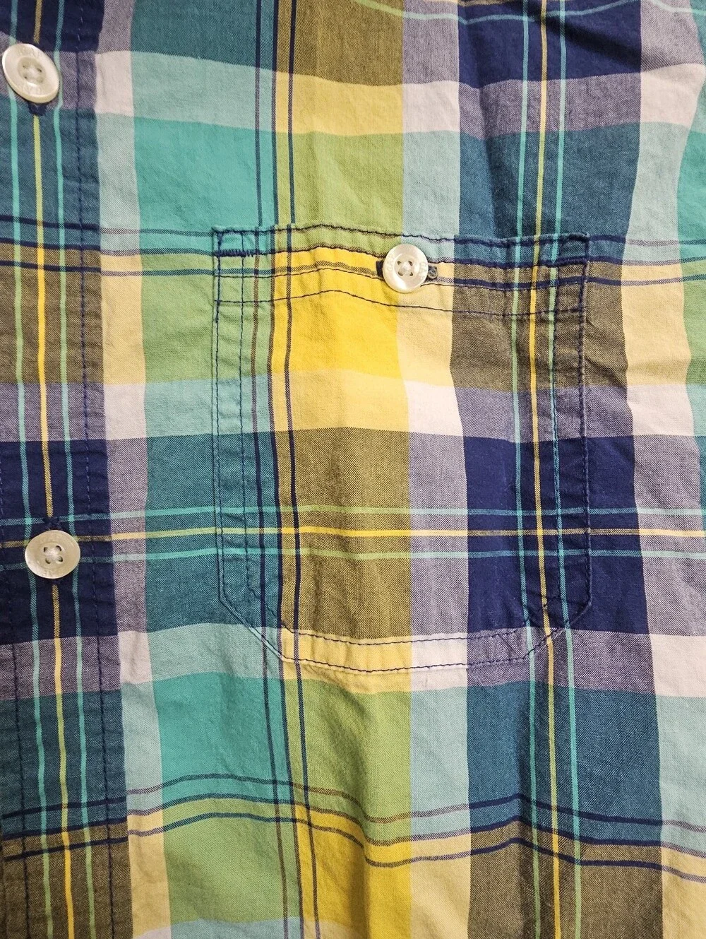 GAP KIDS big boys 16 XXL plaid long sleeve buttoned shirt boy youth regular top